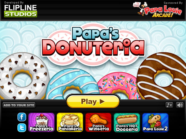Papa's Donuteria | Free Flash Game | Flipline Studios