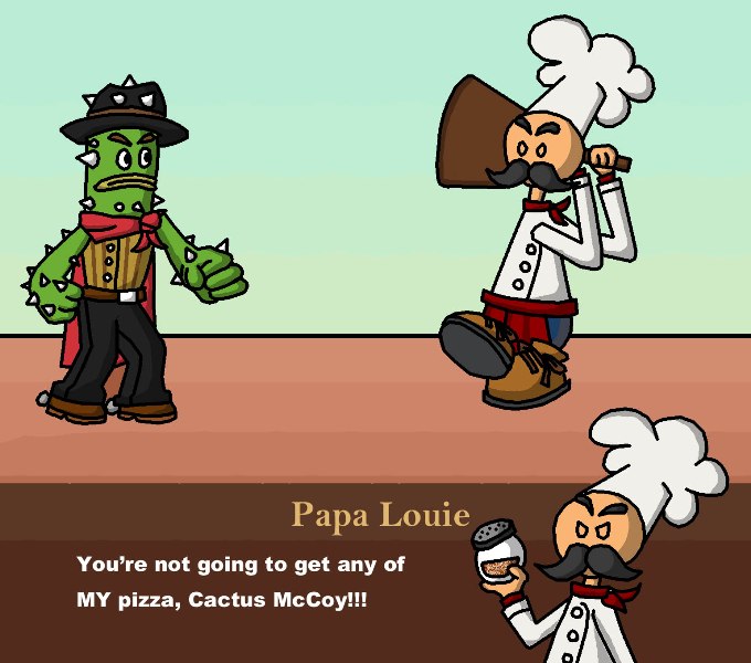 Flipdeck 11: Sarge  Papa, Louie, Papa pizza