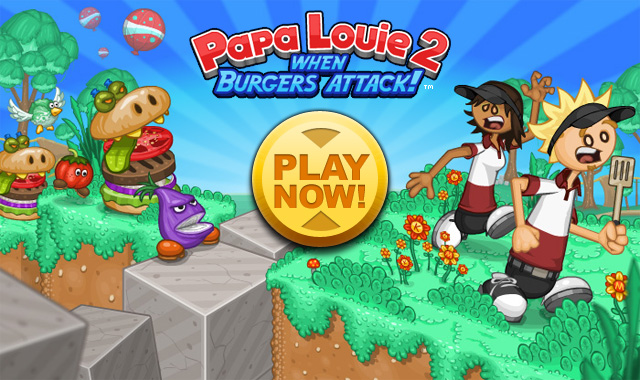 Papa Louie 2: When Burgers Attack!  Play Papa Louie 2: When Burgers  Attack! on PrimaryGames