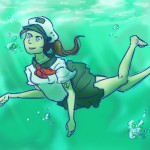 Cori Swimming by magicmusic