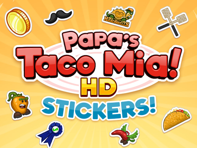 Papa Louie Stickers by Flipline Studios