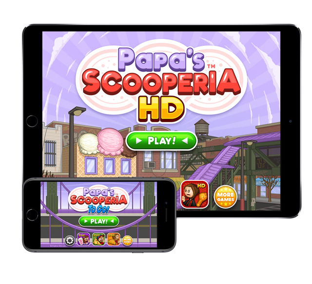 DOWNLOAD PAPA'S SCOOPERIA, FOR PC (all collection of papa louie games) 