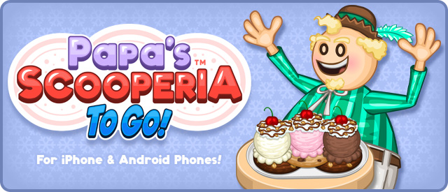 Papa's Scooperia - All Recipes Unlocked + All Stickers + All Outfits 