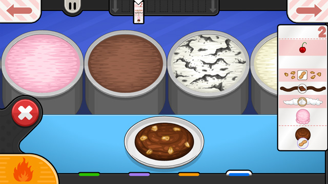 Flipline needs to fix this issue. Whenever you scoop ice cream in Papa's  Scooperia To Go, it comes out slightly off center so you have to aim a  little to the right. 