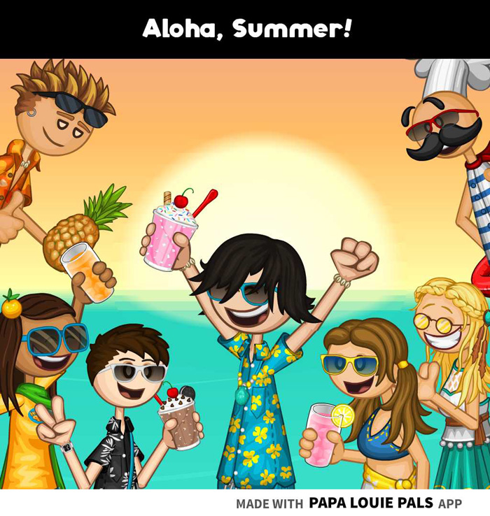 Papa's Donuteria To Go! - 10th Holiday : Summer Luau 