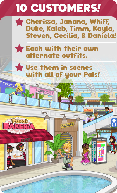 Papa's Bakeria - Papa Louie 10th Anniversary By Flipline Studios  Walkthrough 