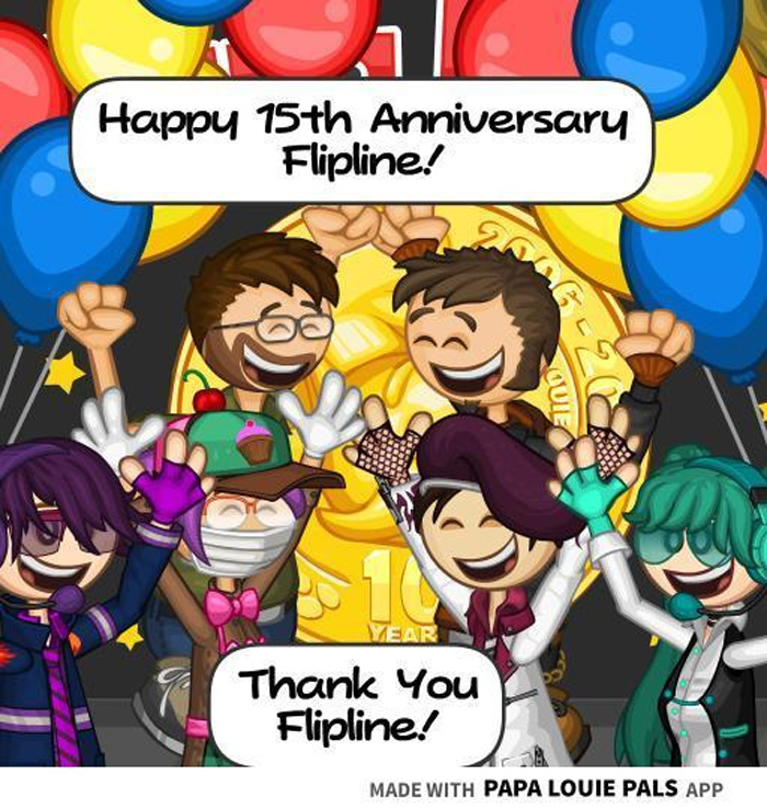 Flipline Studios on X: Celebrating 15 Years of Papa Louie!   #PapaLouie #FliplineStudios #15thanniversary   / X