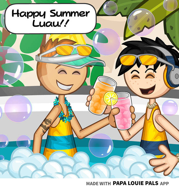 Papa's Donuteria To Go! - 10th Holiday : Summer Luau 