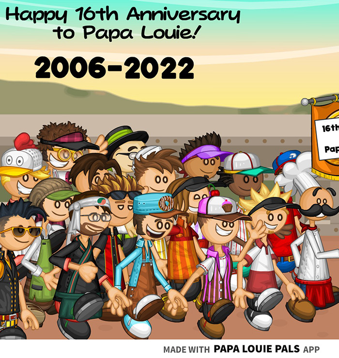 Flipline Studios on X: Celebrating 15 Years of Papa Louie!   #PapaLouie #FliplineStudios #15thanniversary   / X