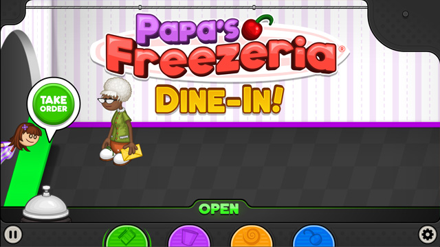 A 20-year-old man plays Papa's Freezeria 